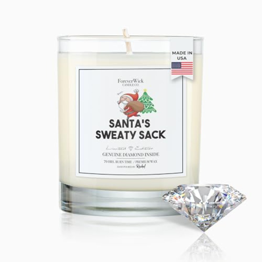 Candle Surprise - Santa's Sweaty Sack Evergreen Surprise Candle