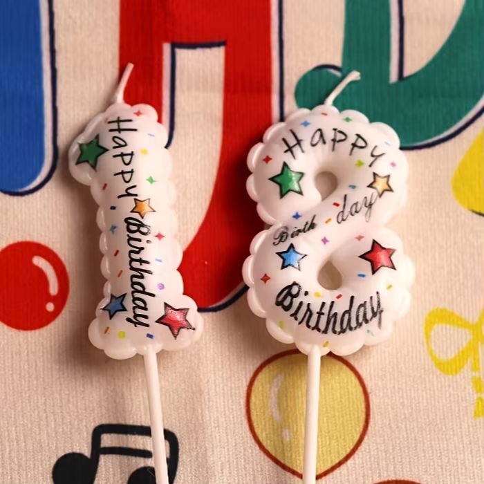 Candle Surprise - Happy Birthday Balloon Digital Candle Baking