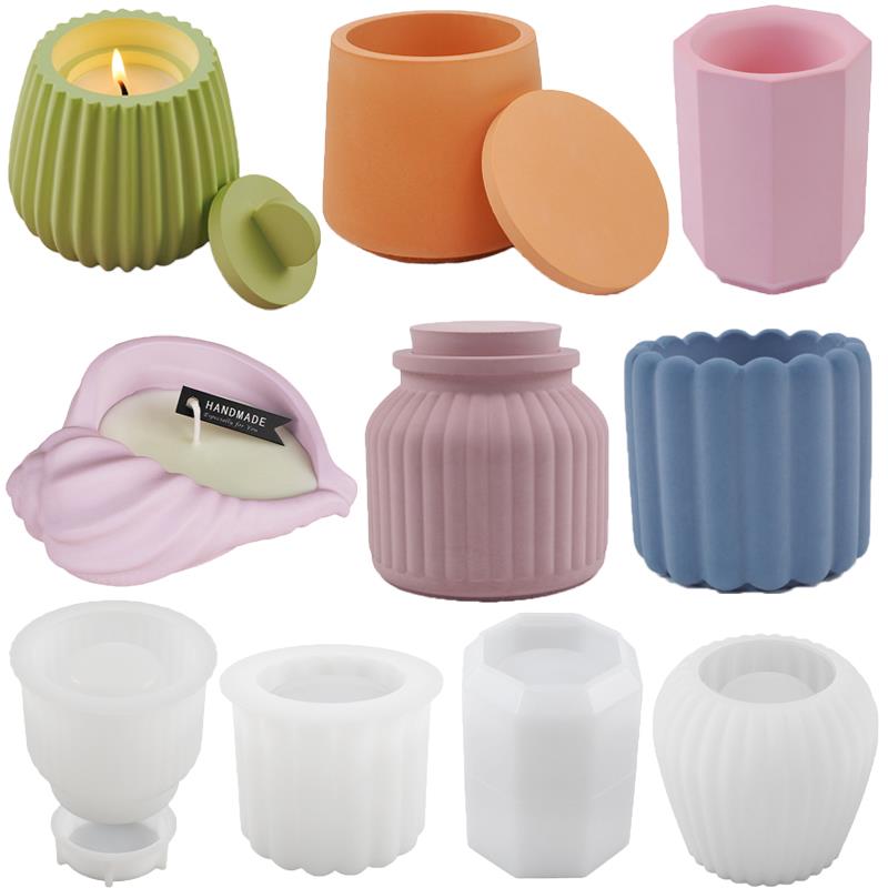 Plaster Cup Scented Candle Sil - Candle Making Supplies Jars 评论和价格