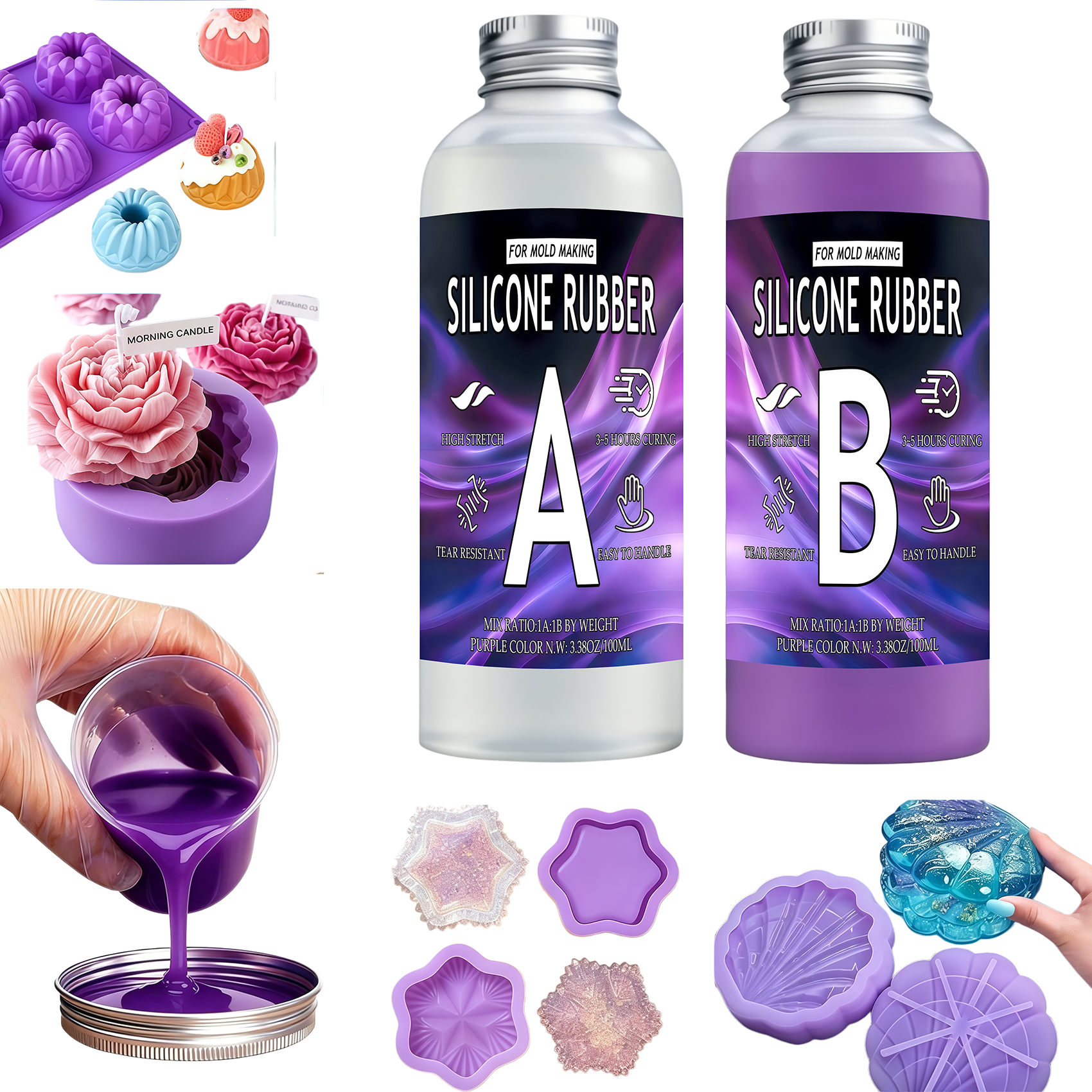 Platinum-cured liquid silicone - Candle Surprise 评论和价格