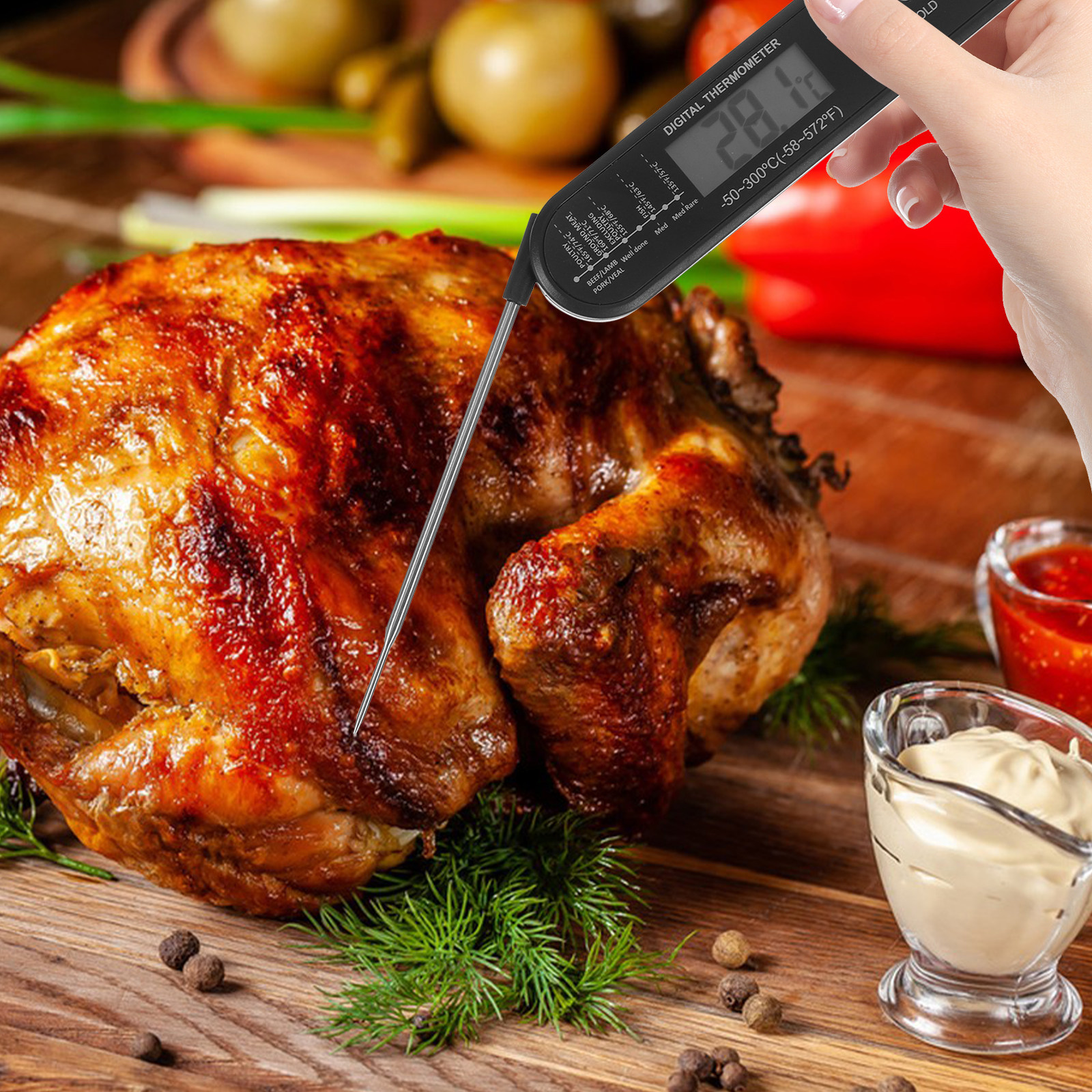 Digital Meat Thermometer Stain - Digital Thermometer Probe 评论和价格