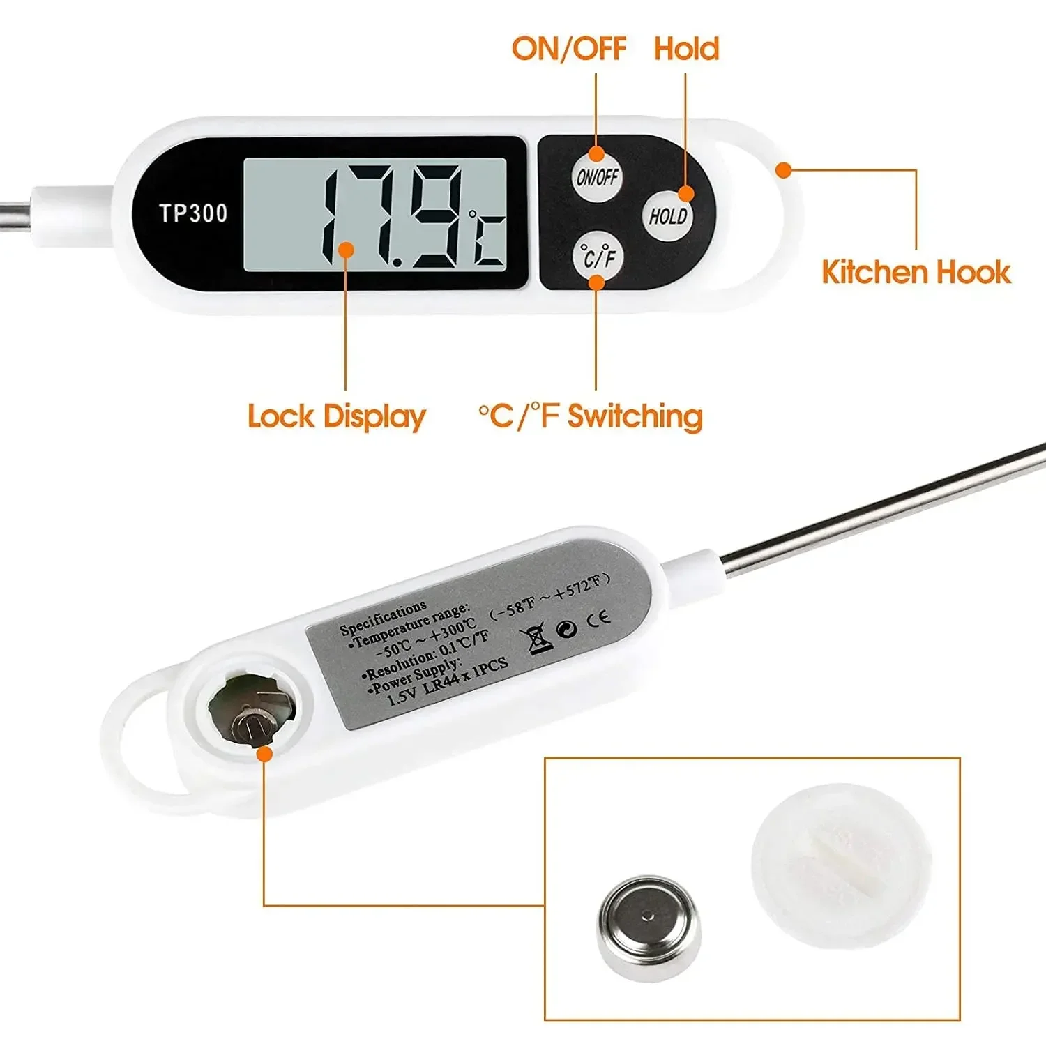 Digital Kitchen Thermometer In - Digital Thermometer Probe 评论和价格