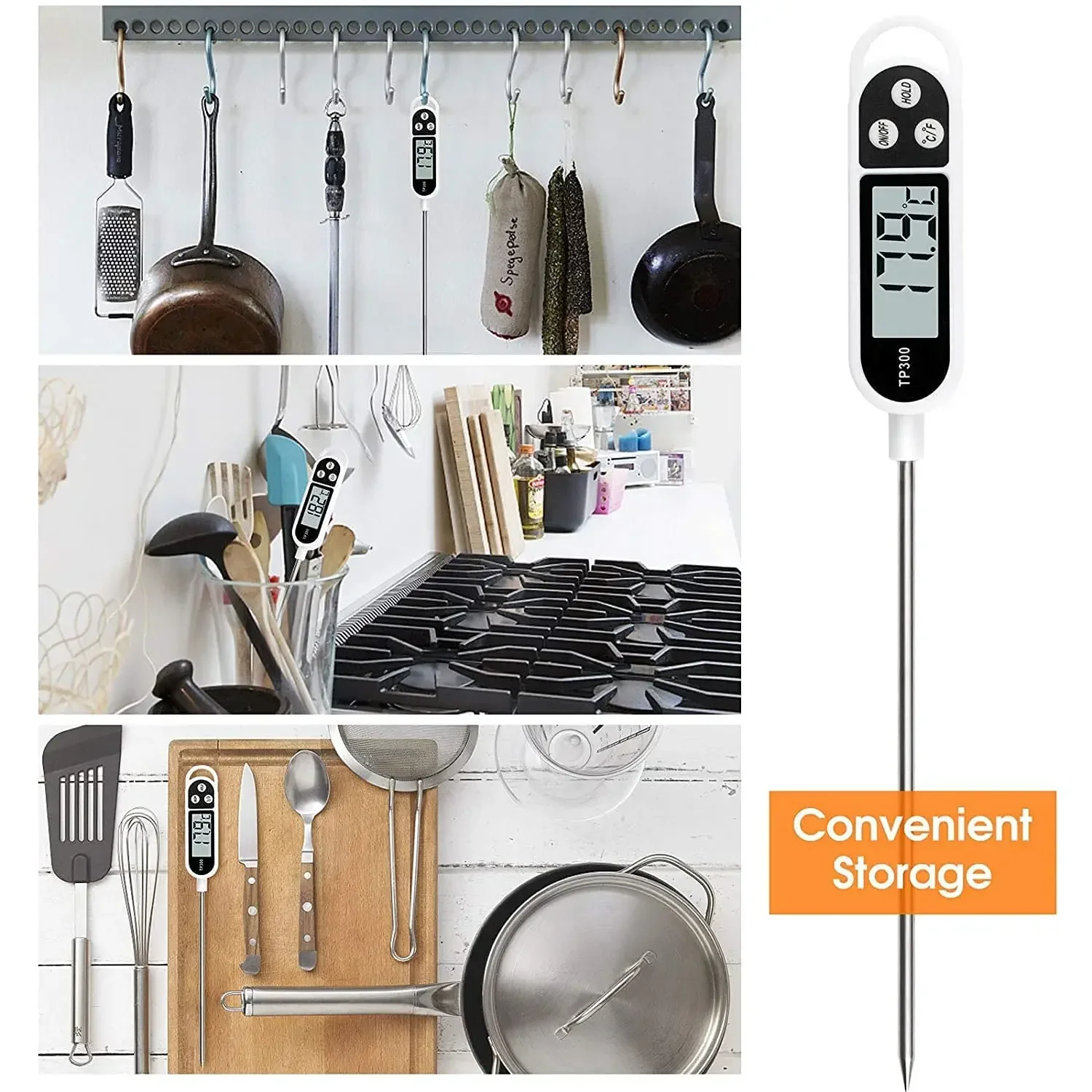Digital Kitchen Thermometer In - Digital Thermometer Probe 评论和价格