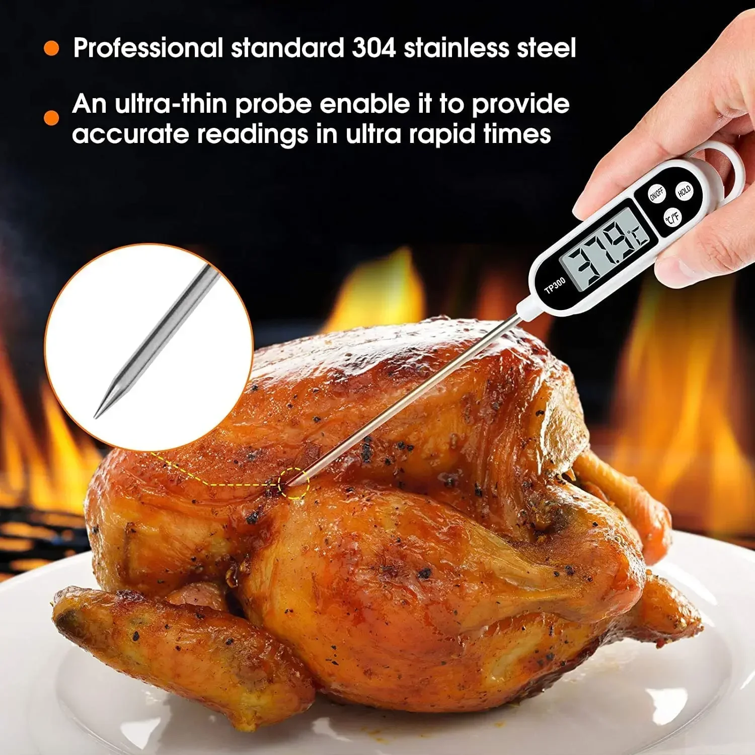 Digital Kitchen Thermometer In - Digital Thermometer Probe 评论和价格