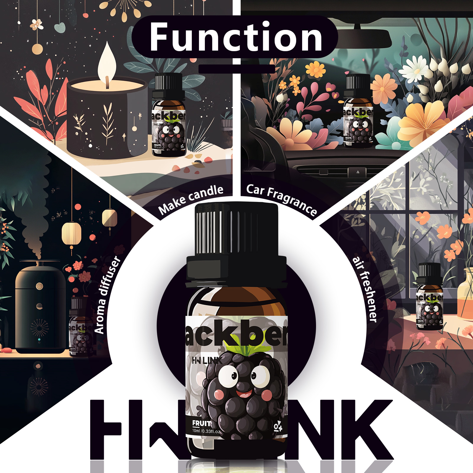 Blackberry Essential Oil Black - Candle Supplies Free Shipping 评论和价格