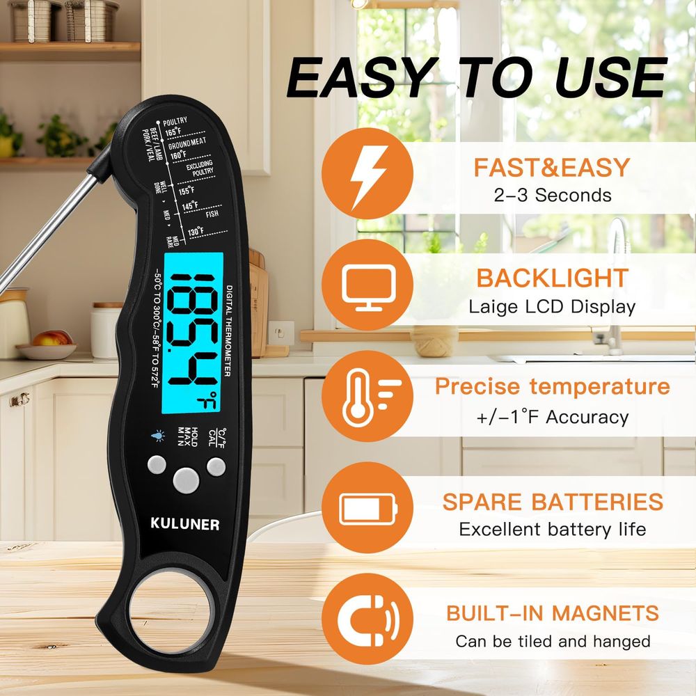 Digital Waterproof Meat Thermo - Digital Thermometer Probe 评论和价格