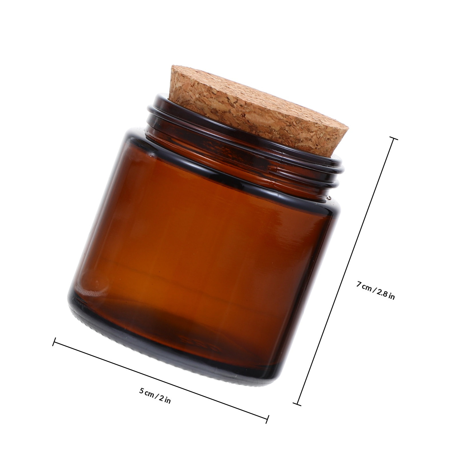 4Pcs Jars with Wooden Lids Gla - Candle Making Supplies Jars 评论和价格