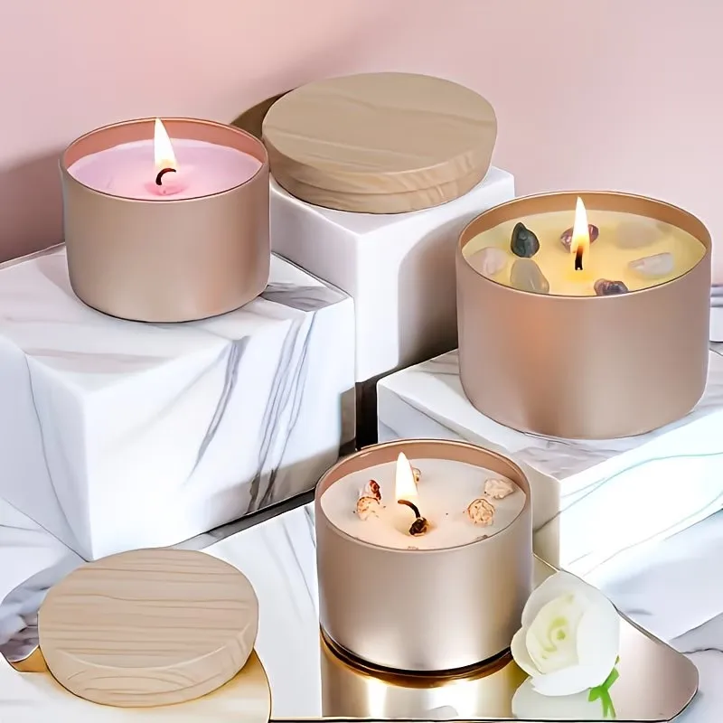 Rose Golden Metal Candle Jars  - Candle Making Supplies Jars 评论和价格