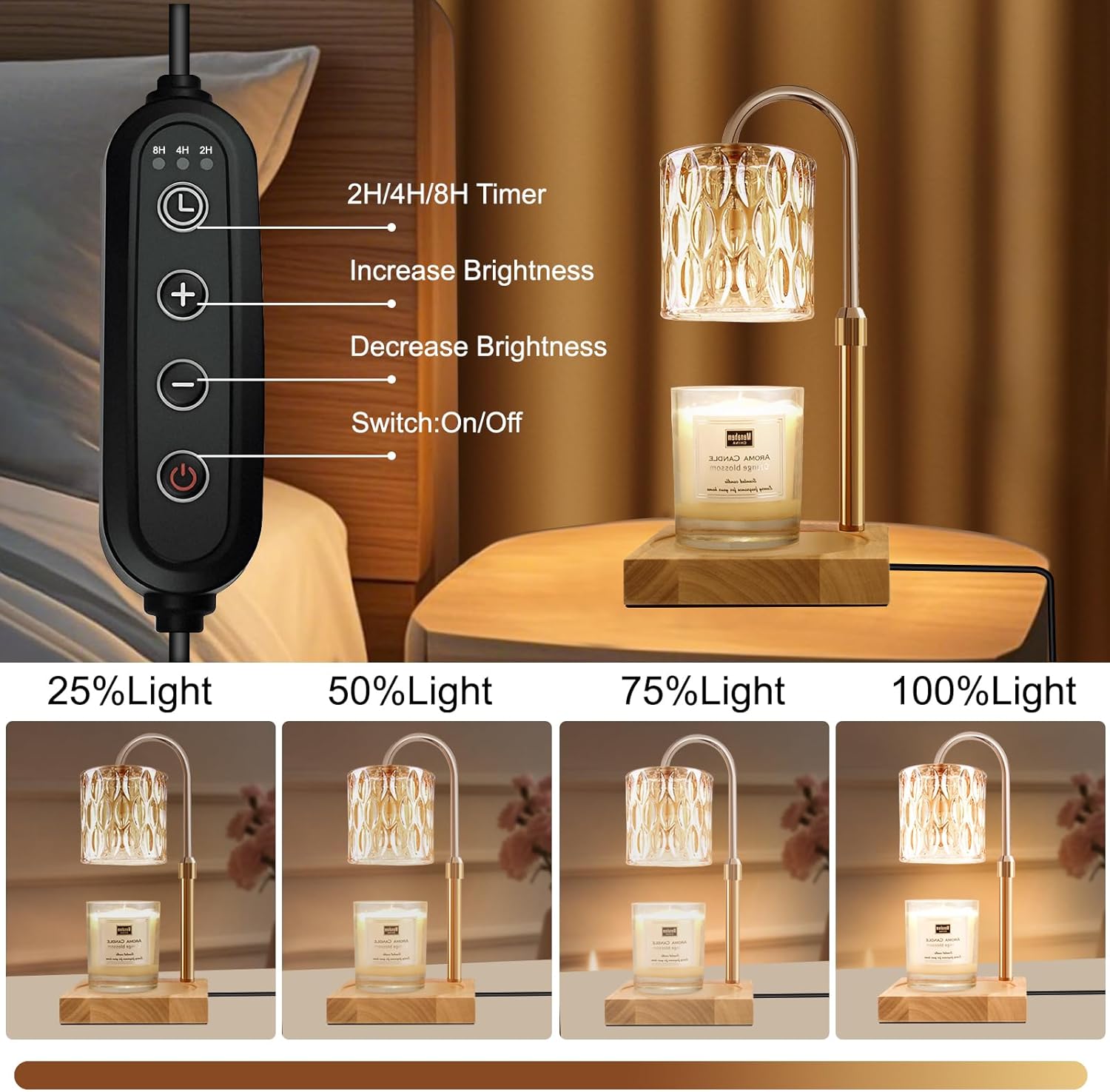 Adjustable Candle Warmer Lamp  - Candle Supplies Free Shipping 评论和价格