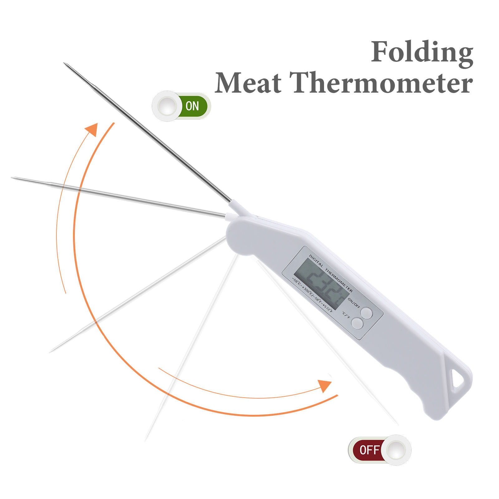 Folding Electronic Thermometer - Digital Thermometer Probe 评论和价格