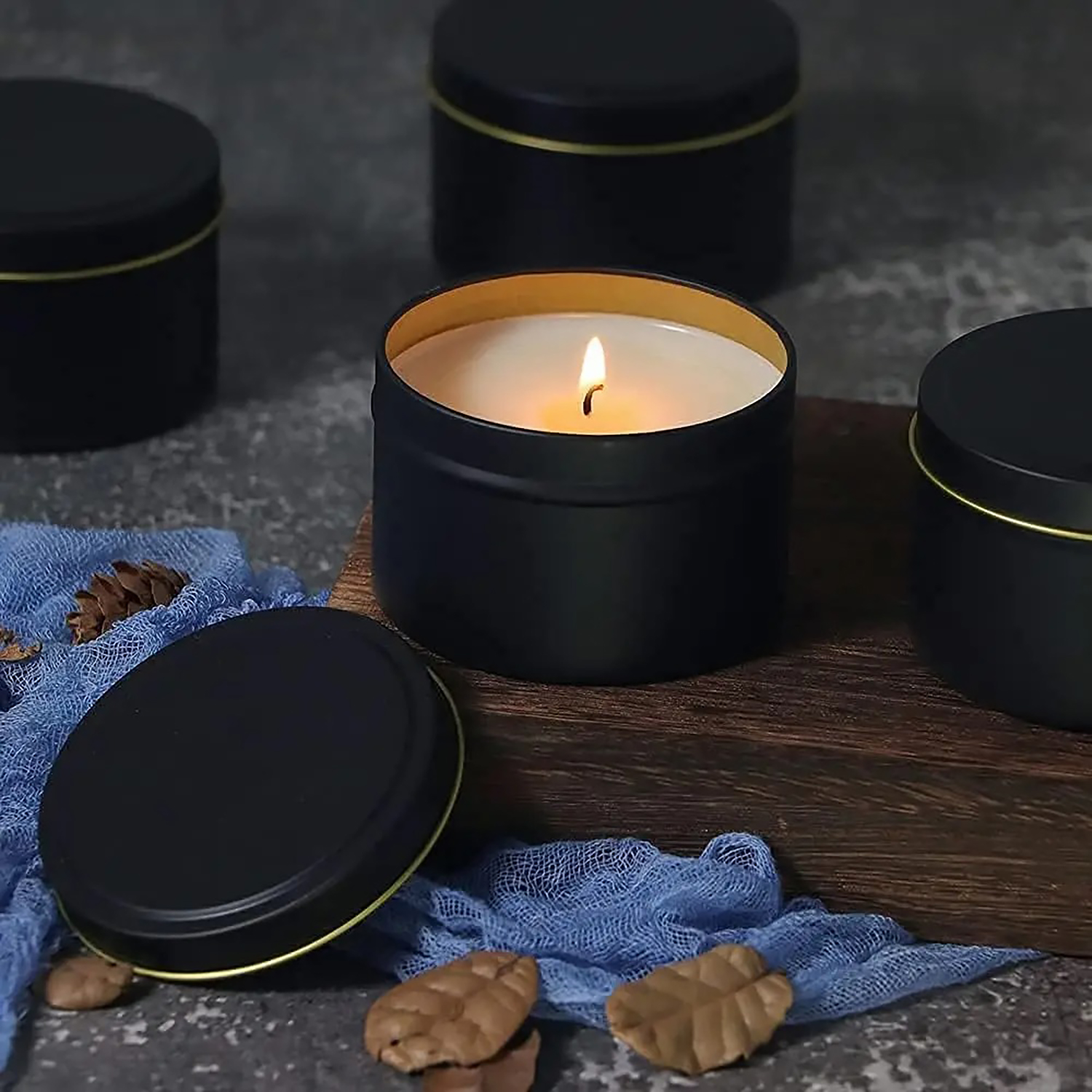 4oz/ 8oz Candle tins with lids - Candle Making Supplies Jars 评论和价格