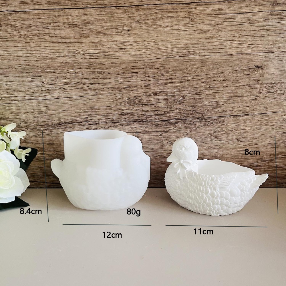 Beautiful Plaster Duck Storage - Candle Making Supplies Jars 评论和价格