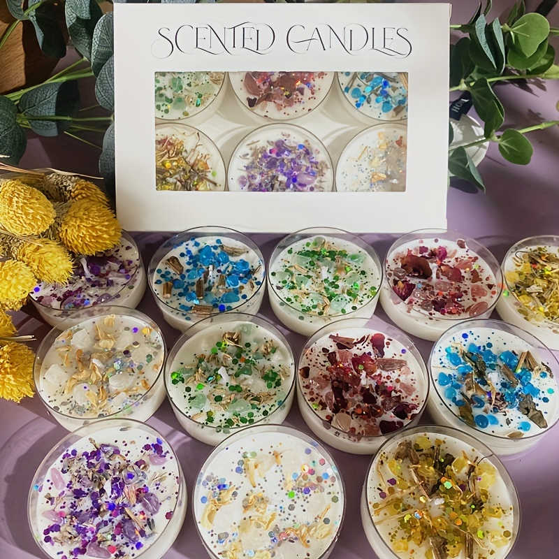 Set of 6 Scented Candles Fragr - Candle Supplies Free Shipping 评论和价格