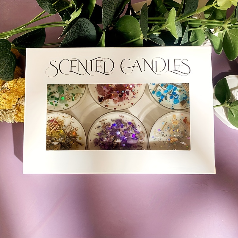 Set of 6 Scented Candles Fragr - Candle Supplies Free Shipping 评论和价格