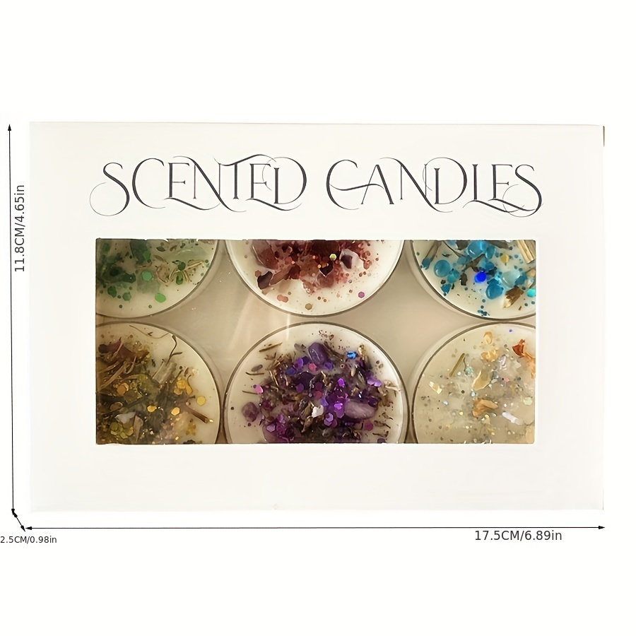 Set of 6 Scented Candles Fragr - Candle Supplies Free Shipping 评论和价格