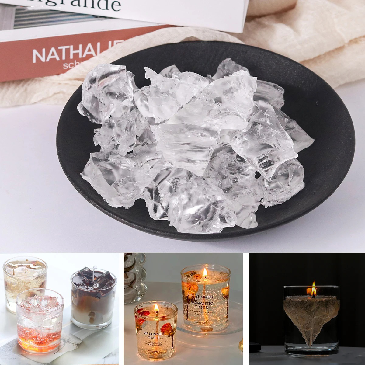 100G 7Colors Jelly Wax DIY Han - Candle Supplies Bulk 评论和价格