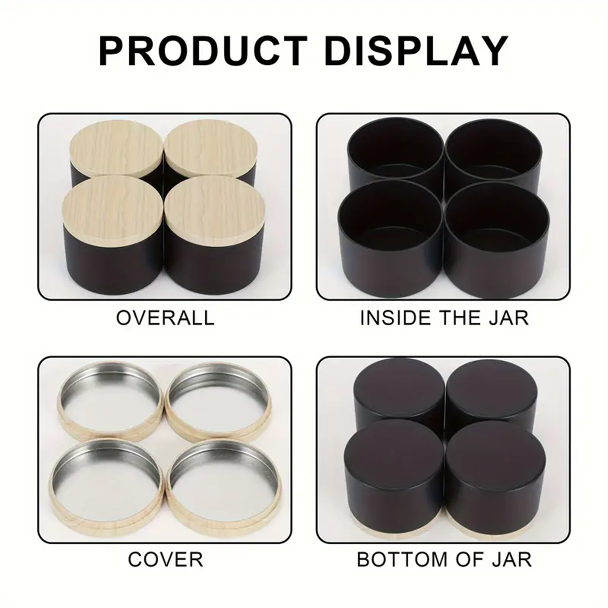 12pcs 4oz Candle Tins With Lid - Candle Making Supplies Jars 评论和价格