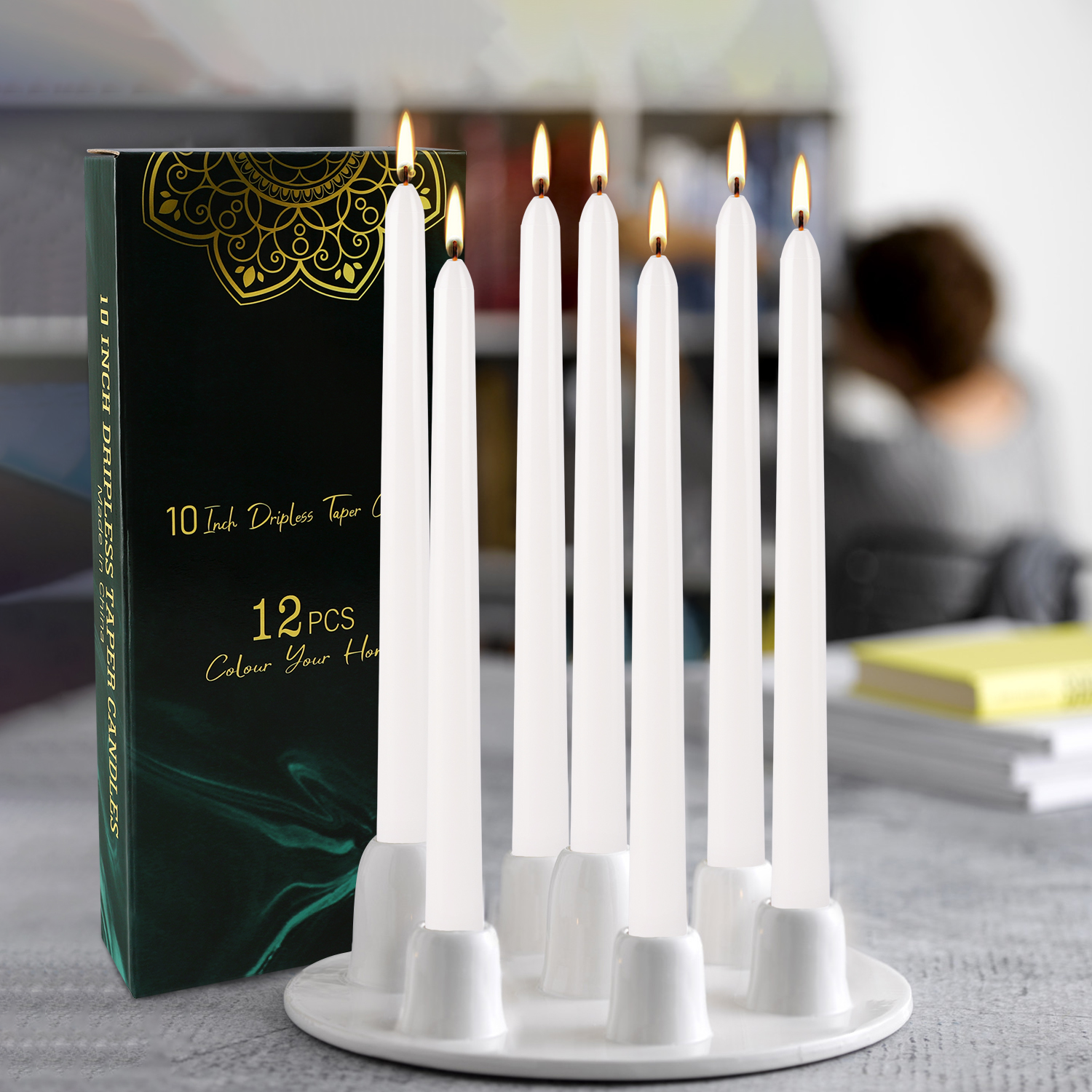 12-Pack of 10inch White Stick  - Candle Supplies Bulk 评论和价格