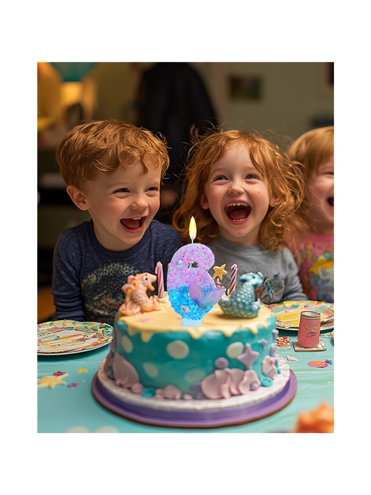 Mermaid Themed Birthday Candle - Candle Supplies Free Shipping 评论和价格