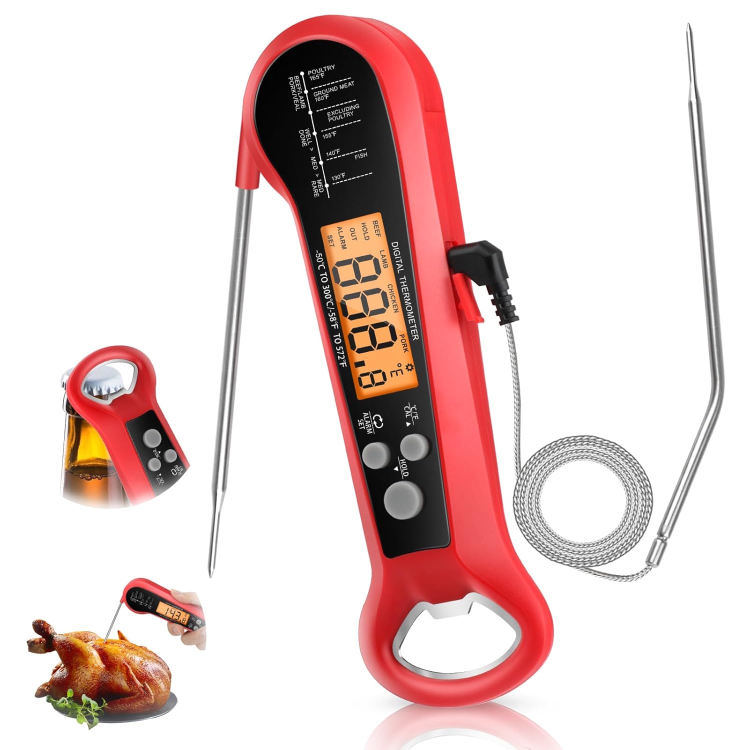 Professional Digital Meat Ther - Digital Thermometer Probe 评论和价格