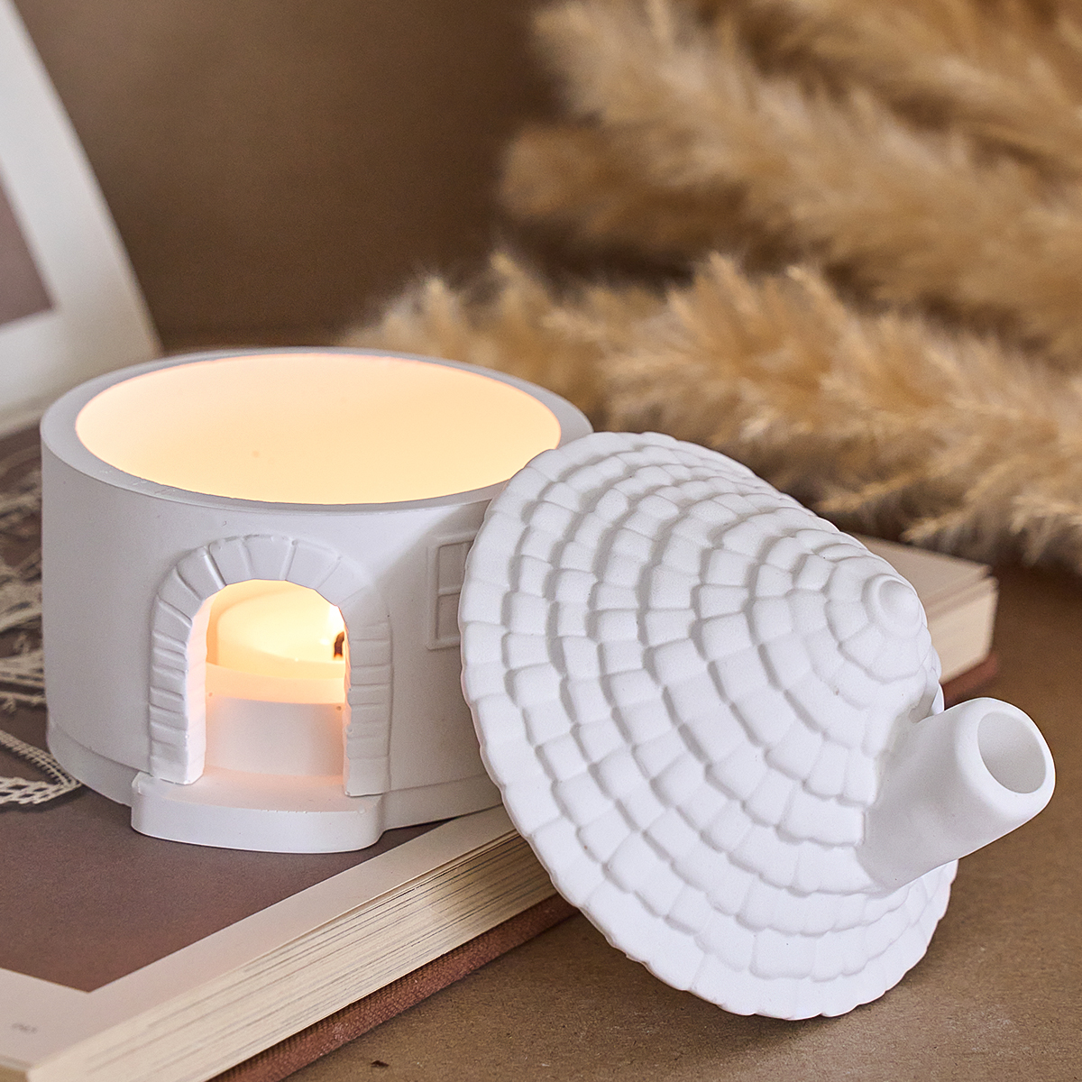 3D House Incense Stove Silicon - Candle Making Supplies Jars 评论和价格