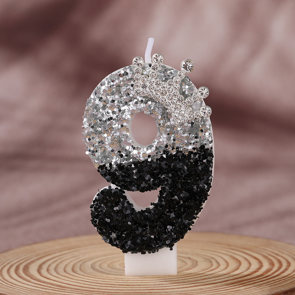 Black Silver Gradient Crown Ha - Candle Supplies Free Shipping 评论和价格